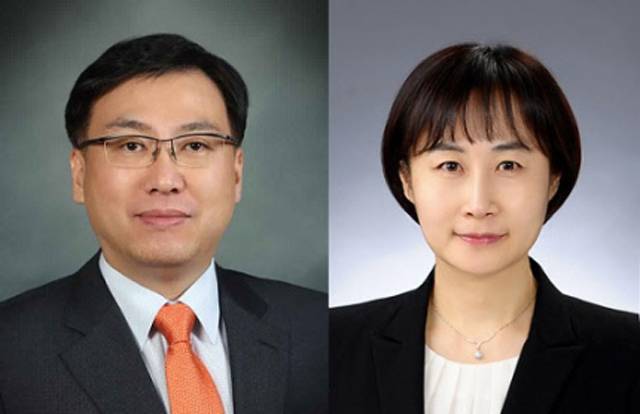 삼성자산운용이 최근 신임 대표이사에 서봉균 삼성증권 세일즈앤드트레이딩(Sales&Trading)부문장을 내정한 가운데 후속 임원 인사를 실시했다. 사진은 삼성자산운용 하형석 신임 부사장(왼쪽)과 하지원 신임 부사장. /삼성자산운용 제공