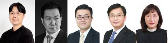 추교웅(왼쪽부터)·이상엽·김흥수·임태원·진은숙 부사장. 현대자동차그룹 제공