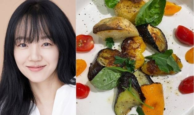 배우 임수정이 자신의 SNS에 공개한 비건 식단. /한경DB·임수정 SNS 캡쳐