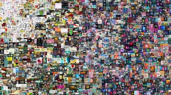 올해 NFT 열풍에 불이 붙은 것은 지난 3월이었다. 디지털 예술가 비플(Beeple)의 NFT 작품 '매일:첫5000일'(Everdays:The First 5000 Days)이 크리스티 뉴욕 경매에서 6934만달러(785억원)에 거래되며 대중의 이목을 집중시켰다. 비플의 '첫 5000일'./사진=fnDB