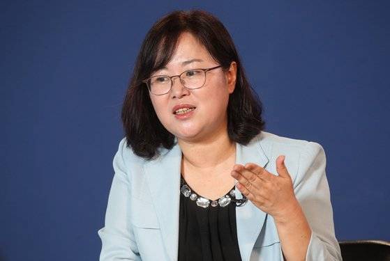 조국흑서의 저자 중 한명인 권경애 변호사. 우상조 기자