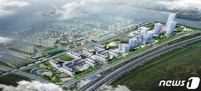 월곶역세권 도시개발사업 조감도.(시흥시 제공)© 뉴스1