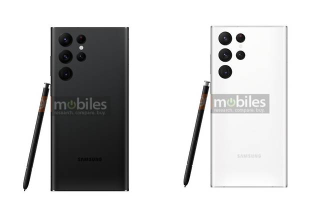 갤럭시S22 울트라 모델 4가지 색상 이미지 [91모바일(91mobiles)]
