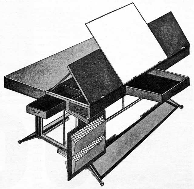 이반 모로조프가 1926년 선보인 조립식 책상 디자인. tehne.com 제공