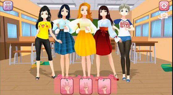 한 싱가포르 개발사가 지난달 22일 출시한 모바일 게임 '와이푸-옷을 벗기다'./사진=게임 화면 갈무리