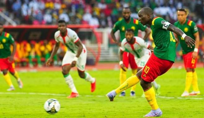 카메룬이 네이션스컵 개막전서 부르키나파소를 꺾었다. (영국 BBC 화면 캡처)