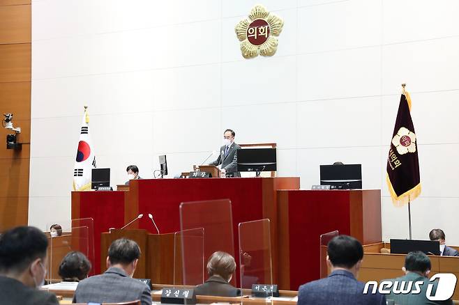 성남시의회가 11일 제269회 임시회를 개회했다.(성남시의회 제공) © News1