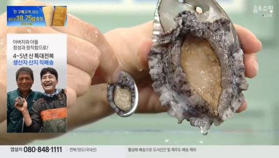 그린수산 전복 '일사천리' 방송화면