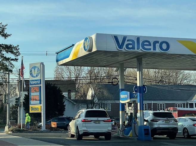 미국 뉴저지주의 주유소 /사진=임동욱