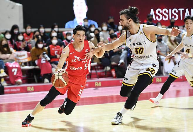 SK 김선형의 돌파. KBL 제공
