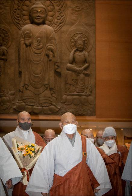 조계종 종정 성파스님. [박해윤 기자]