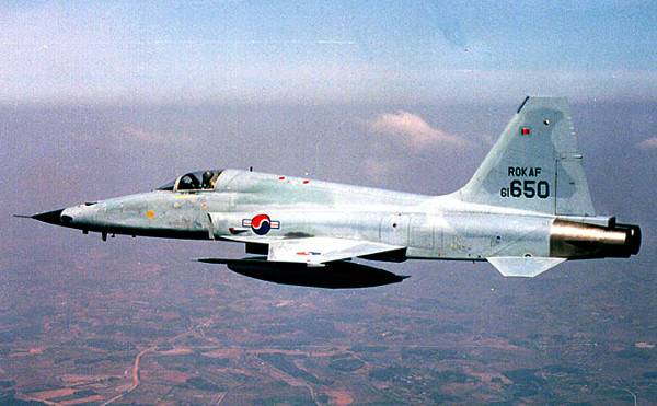 추락한 F-5E 기종. 연합뉴스