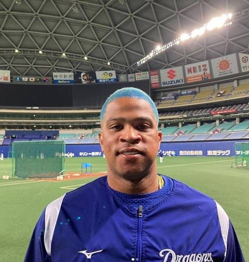 일본 프로야구 주니치 드래곤즈의 외국인 타자 다이안 비시에도가 12일 코로나19 오미크론 확진 판정을 받았다. 사진=주니치 드래곤즈 공식 인스타그램 계정