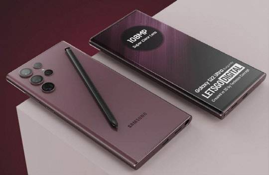 삼성전자의 '갤럭시S22' 울트라 모델 추정 사진. 레츠고디지털 갈무리