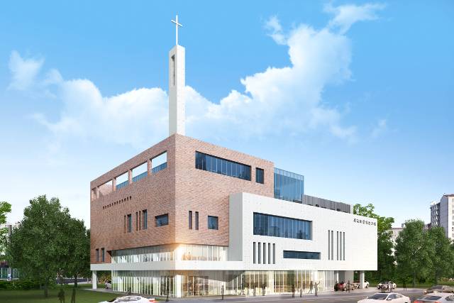 인천 세계로향하는교회. 지우종합건설 제공