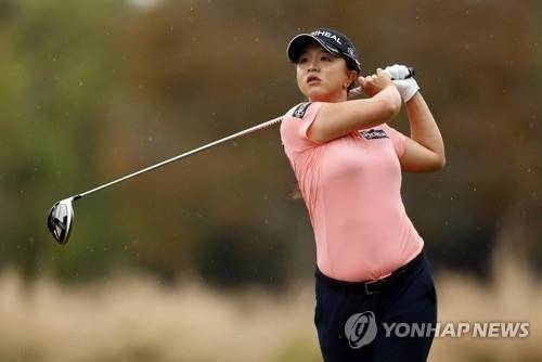 김세영의 드라이버 스윙.
[AFP/게티이미지=연합뉴스]