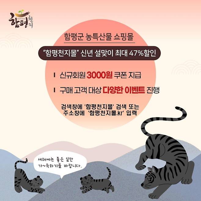 함평천지몰 설맞이 할인행사 포스터 [연합뉴스 자료]