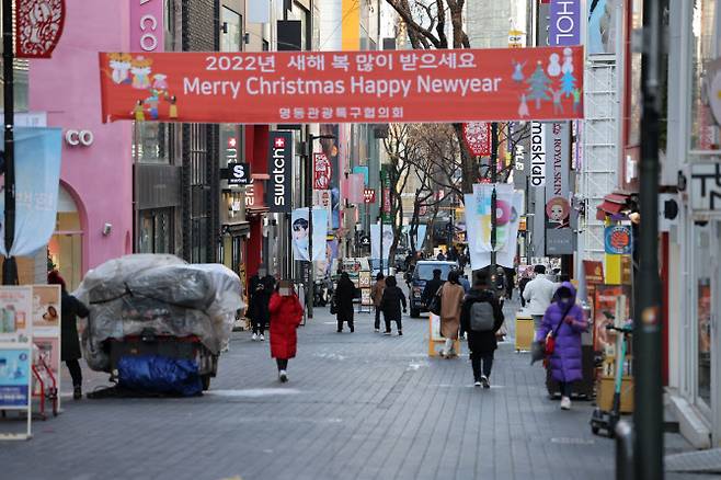 서울 명동의 한산한 거리.(사진=연합뉴스)