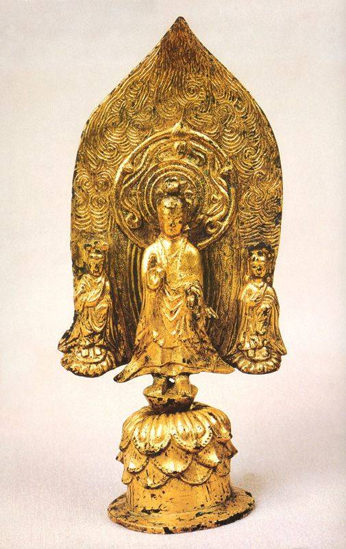 국보 '계미명금동삼존불입상' /문화재청