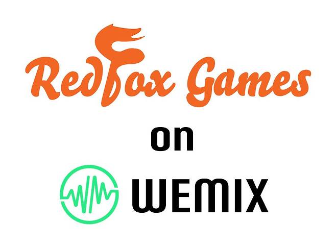 위메이드와 레드폭스게임즈 로고. /위메이드 제공