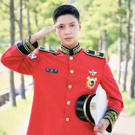 육군 군악병으로 복무 중인 샤이니 태민/사진제공=병무청 공식블로그