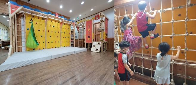 [전주=뉴시스] 전북도교육청에서 지원하는 도내 유치원 실내 누리놀이터 모습. *재판매 및 DB 금지