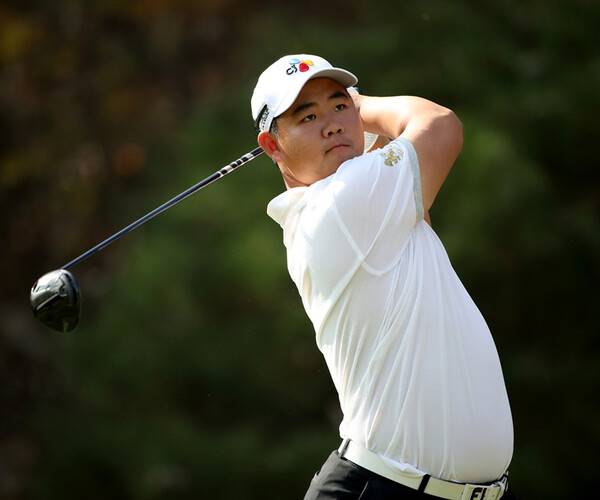 2022년 아시안투어 싱가포르 인터내셔널에 출전한 김주형 프로. 사진제공=KPGA