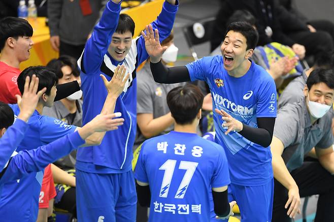 한국전력 선수들(한국배구연맹 제공)© 뉴스1