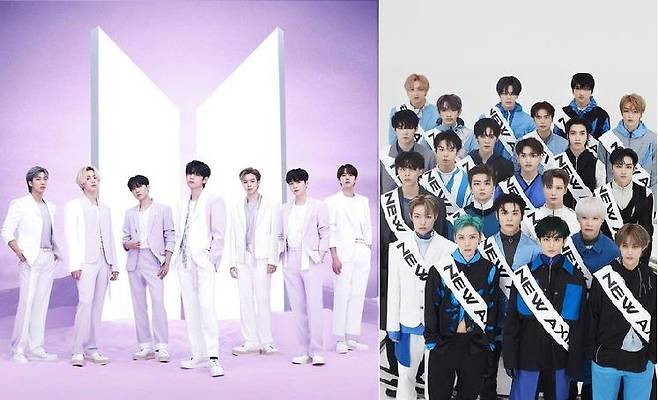 방탄소년단(좌)과 NCT(우) [연합뉴스 자료 사진]