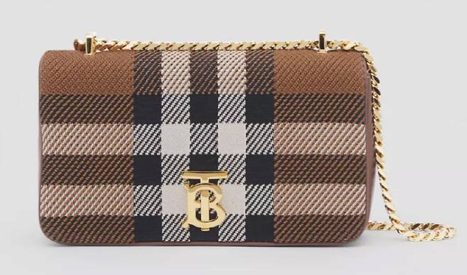버버리 니트 체크 롤라 백. (사진=버버리 공식 홈페이지)