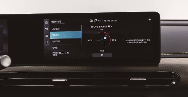 GV60 뱅앤올룹슨 사운드 시스템에 적용된 베오소닉 [사진 출처 = 하만]