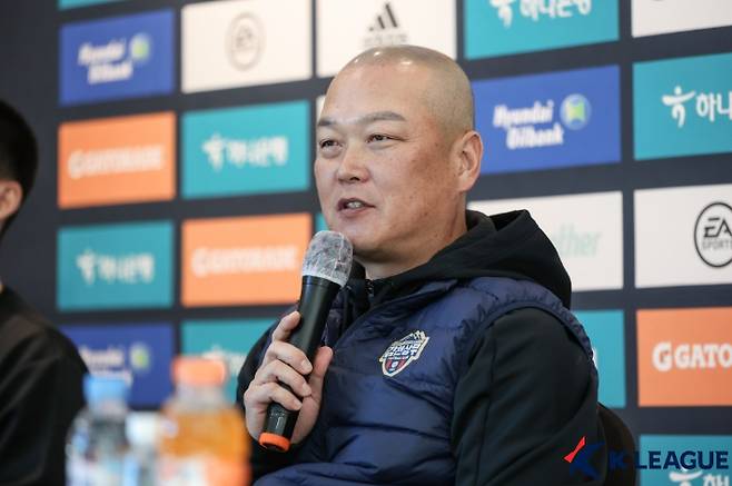 김천 상무 김태완 감독. 한국프로축구연맹 제공