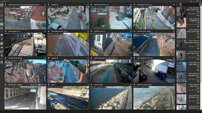 해운대구 지능형 CCTV 선별관제시스템 [부산 해운대구 제공. 재판매 및 DB 금지]