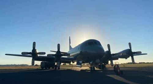 17일(현지시간) 뉴질랜드에서 통가로 파견된 정찰기. [뉴질랜드 국방부(NZDF) 트위터 캡처. 재판매 및 DB 금지.]