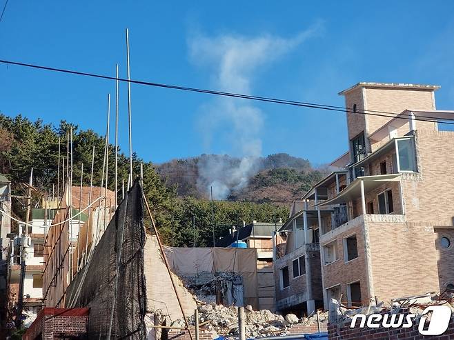 화재 현장.(부산경찰청 제공)© 뉴스1