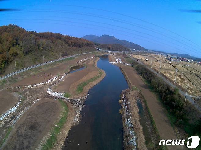 무한천 생태하천 복원사업 준공 모습(예산군 제공)© 뉴스1