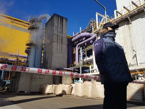 지난 2018년 작업 중이던 외주업체 근로자 4명이 가스에 질식해 숨진 사고가 발생한 포스코 포항제철소 현장. [연합뉴스]