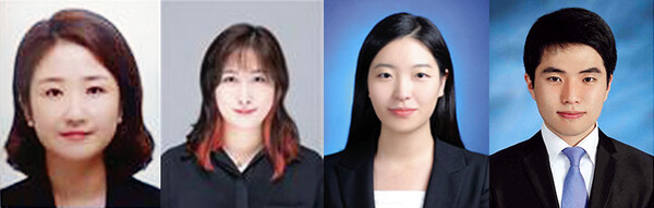 왼쪽부터 엄지원, 박다혜, 고한솔, 이정규 기자. <한겨레> 자료사진