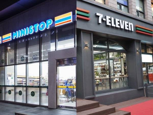 롯데가 편의점 미니스톱을 인수하면서 롯데에서 운영하는 편의점 세븐일레븐이 CU·GS25와 함께 ‘편의점 3강 체제’를 구축하게 
됐다. 미니스톱 서울 마포센터점(왼쪽)과 세븐일레븐 서울 한남 UN점. 사진제공 l 미니스톱·세븐일레븐