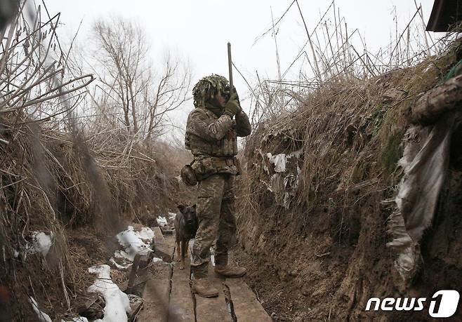 우크라이나 국토방위군 2022.01.20/news1 © AFP=뉴스1