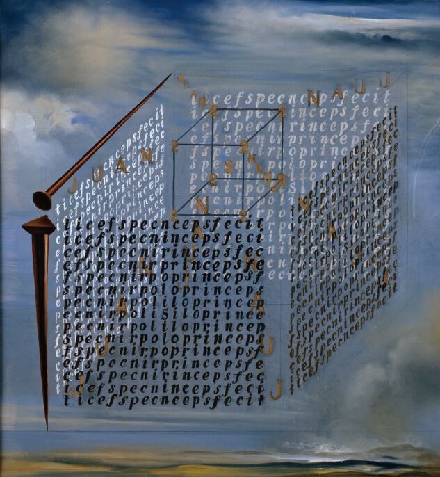 후안 데 에레라의 입방체 연구에 대한 서문 A Propos of the Treatise on the Cubic Form by Juan de Herrera, 1960 ⓒ Salvador Dalí, Fundació Gala-Salvador Dalí, SACK, 2021