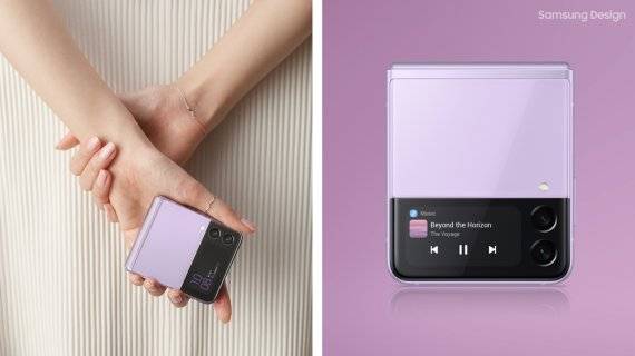 갤럭시Z플립3 라벤더 색상. 삼성전자 제공.