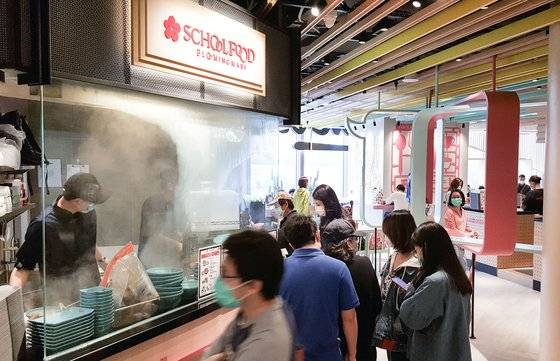 스쿨푸드 홍콩 요호몰점. [사진 스쿨푸드]