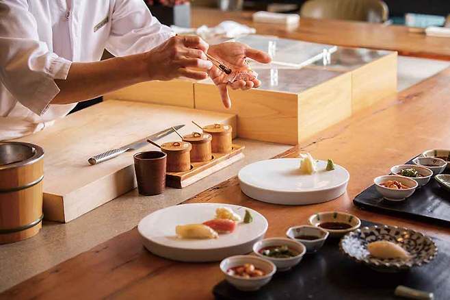 카우리는 스시 오마카세를 선보이는 모던 스시바다./사진제공=카우리