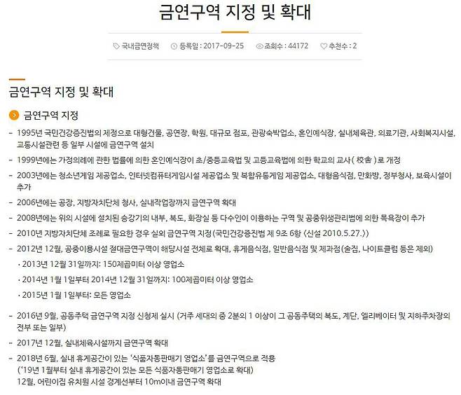 보건복지부가 운영하는 '금연길라잡이' 홈페이지 캡처