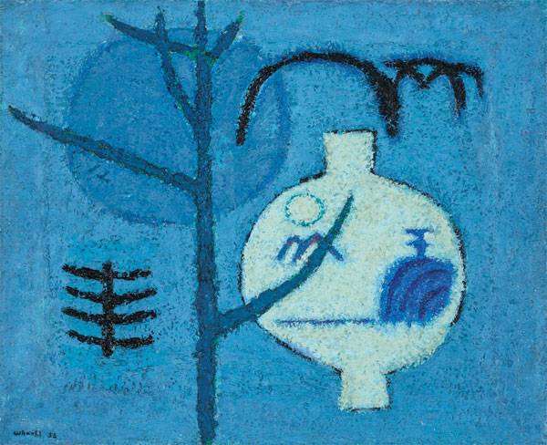 김환기 1958년작 `항아리` (50×60.6cm). [사진 제공 = 케이옥션]