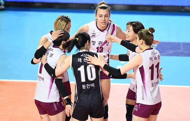 현대건설에 이어 인삼공사도 '코로나 비상'…선수 2명 확진 판정 [한국배구연맹 제공. 재판매 및 DB 금지]