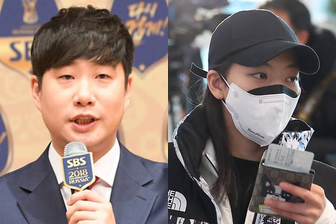 배성재 캐스터, 스피드스케이팅 국가대표 김보름 / 사진=스타투데이, 연합뉴스