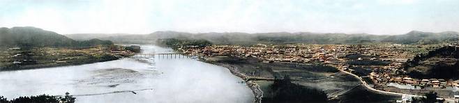 진주 전경(1937년) [경상국립대 제공. 재판매 및 DB 금지]