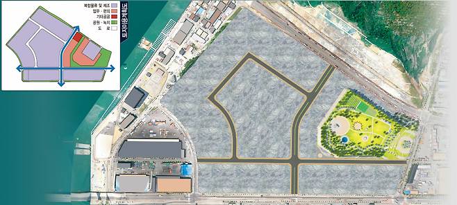부산항만공사가 추진하는 부산신항 북컨테이너 2단계 조성공사 조감도 ⓒ부산항만공사
